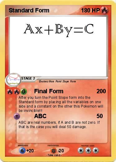 Pokemon Standard Form