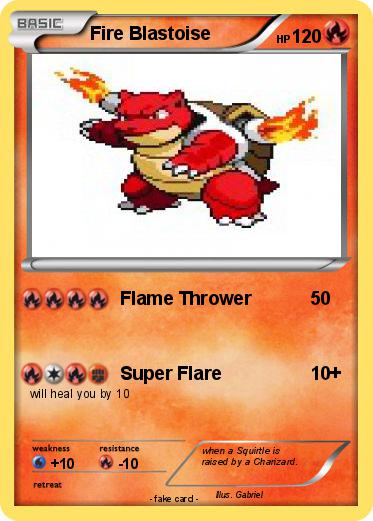 Pokemon Fire Blastoise