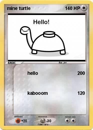 Pokemon mine turtle