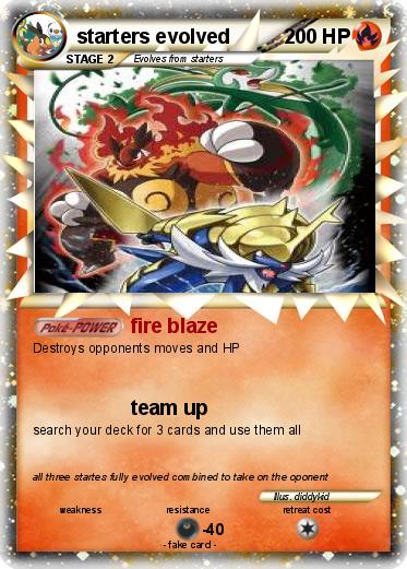Pokemon starters evolved