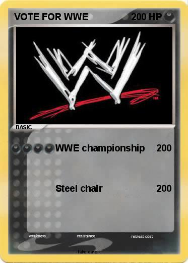 Pokemon VOTE FOR WWE