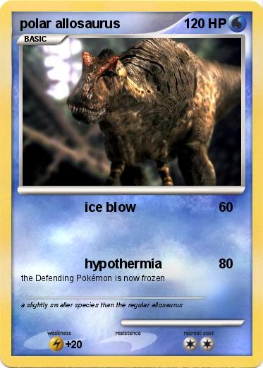 Pokemon polar allosaurus