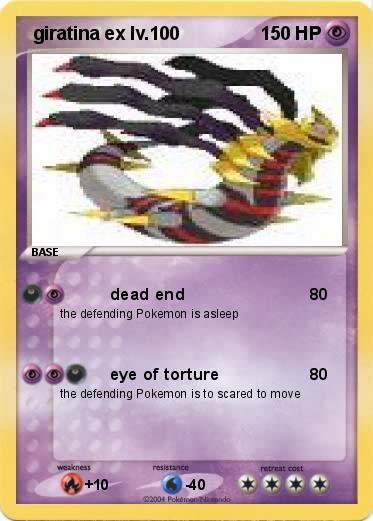 Pokemon  giratina ex lv.100