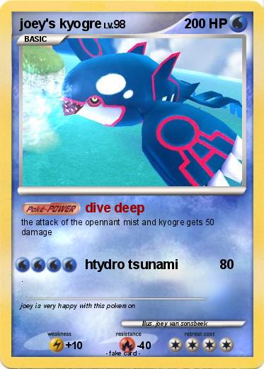 Pokemon joey's kyogre