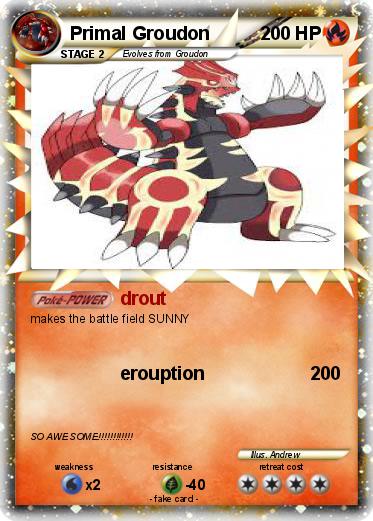 Pokemon Primal Groudon