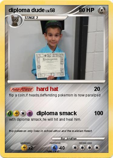 Pokemon diploma dude