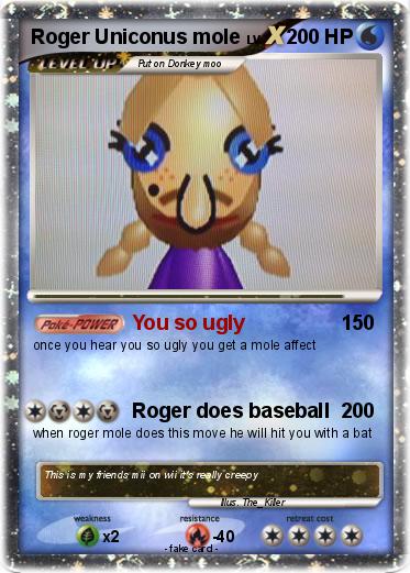 Pokemon Roger Uniconus mole