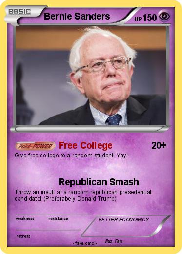 Pokemon Bernie Sanders