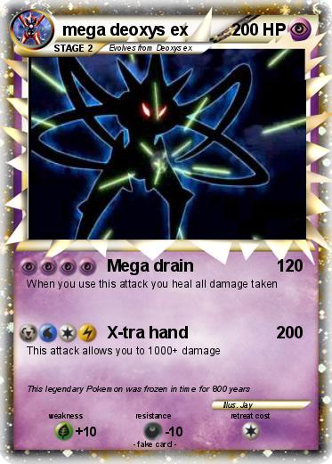M Deoxys EX Pokemon Card 