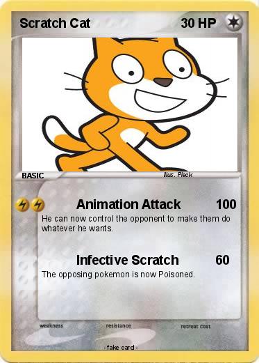 Pokemon Scratch Cat