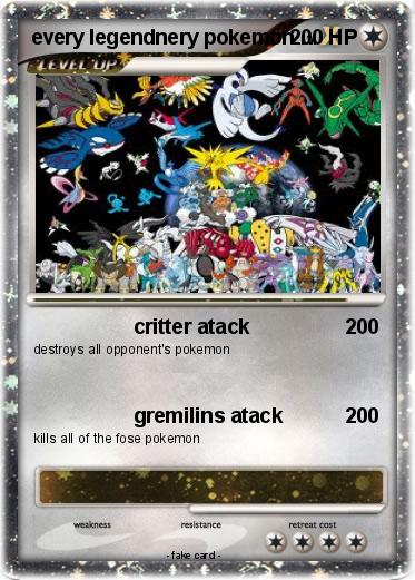 Pokemon every legendnery pokemon