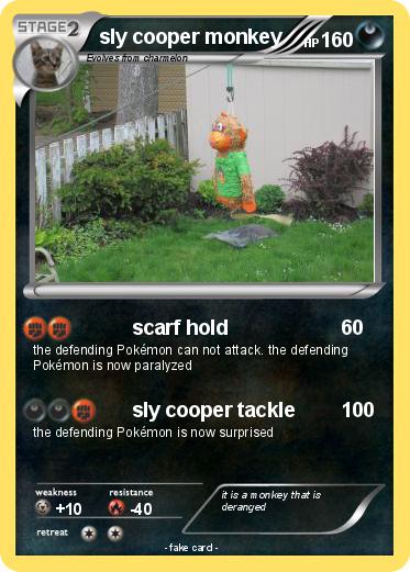 Pokemon sly cooper monkey