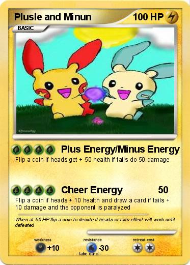 Pokemon Plusle and Minun