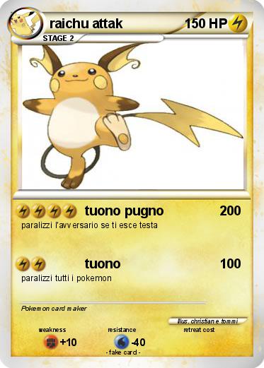 Pokemon raichu attak