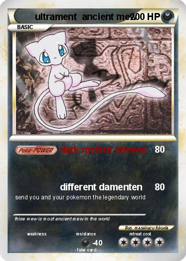 Pokemon ultrament  ancient mew