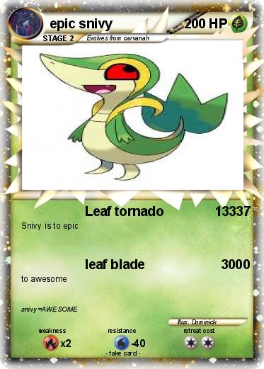 Pokemon epic snivy