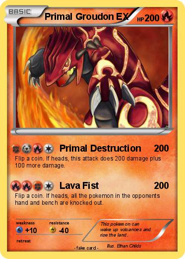 Pokemon Primal Groudon EX