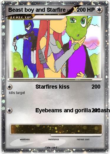 Pokemon Beast boy and Starfire