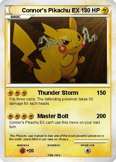 Pokemon Connor's Pikachu EX