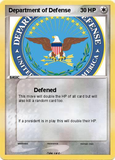 Pokemon Department of Defense