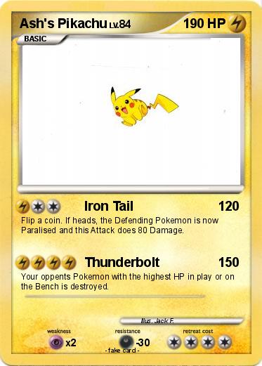 Pokemon Ash's Pikachu
