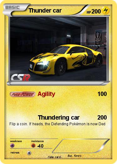 Pokemon Thunder car
