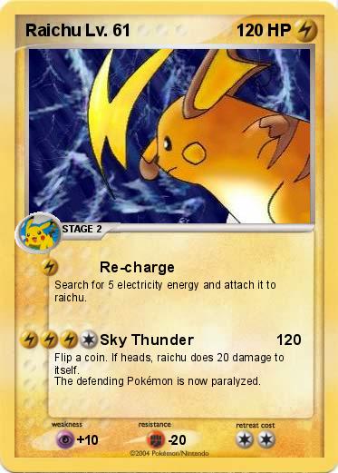 Pokemon Raichu Lv. 61