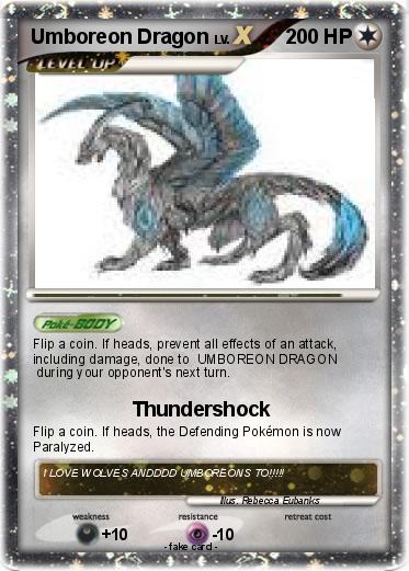 Pokemon Umboreon Dragon