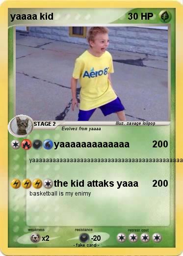 Pokemon yaaaa kid