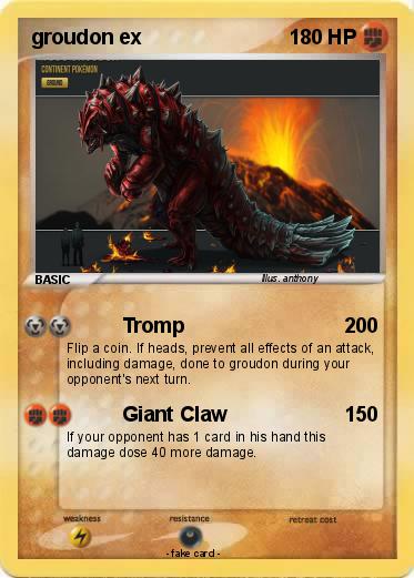 Pokemon groudon ex