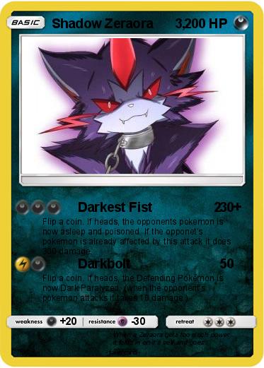 Pokemon Shadow Zeraora      3,