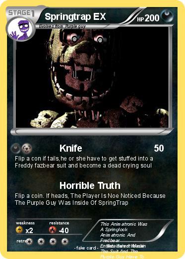 Pokemon Springtrap EX