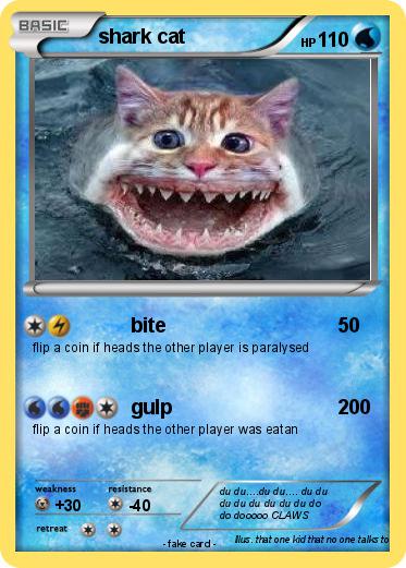 Pokemon shark cat