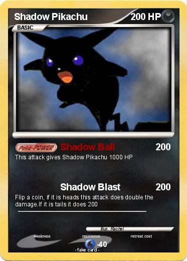 Pokemon Shadow Pikachu