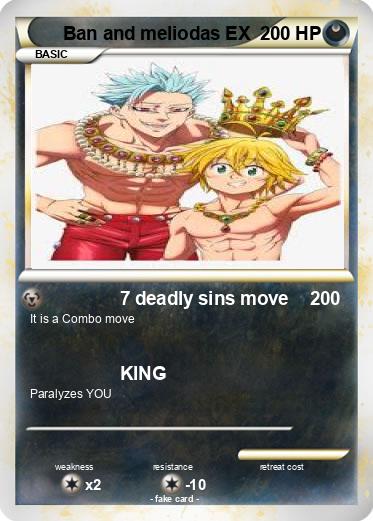 Pokemon Ban and meliodas EX