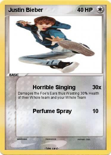 Pokemon Justin Bieber
