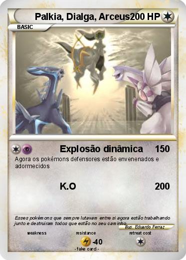 Pokemon Palkia, Dialga, Arceus