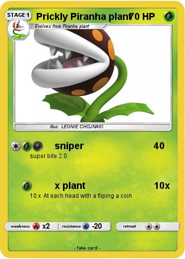 Pokemon Prickly Piranha plant