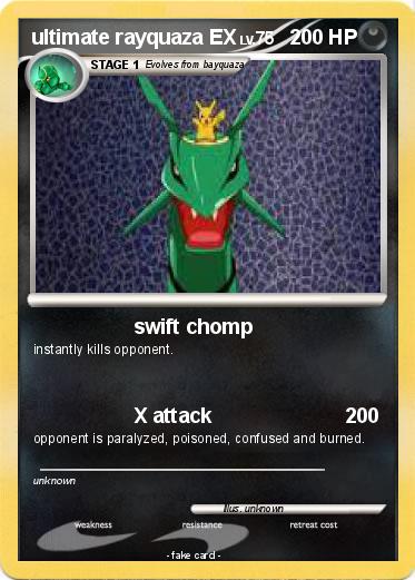 Pokemon ultimate rayquaza EX