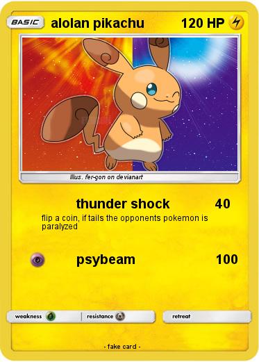 Pokemon alolan pikachu