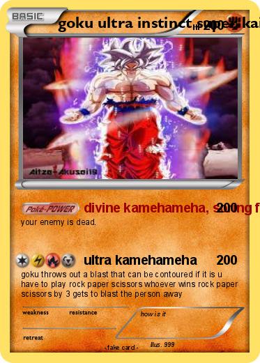 Pokemon goku ultra instinct super kaioken
