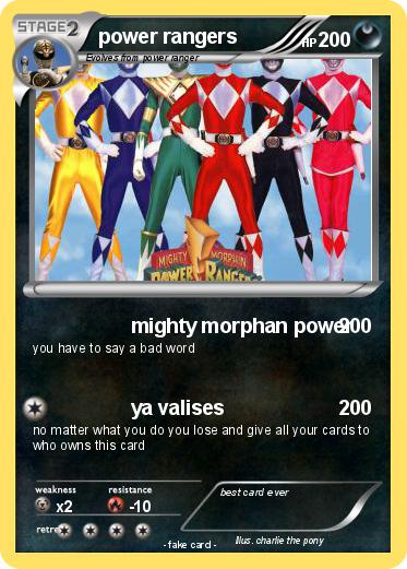 Pokemon power rangers