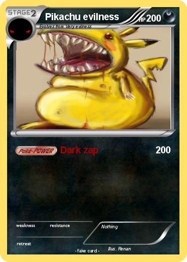 Pokemon Pikachu evilness