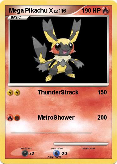 Pokemon Mega Pikachu X