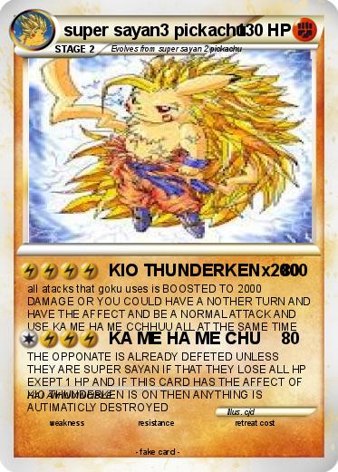 Pokemon super sayan3 pickachu