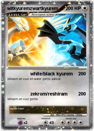 Pokemon witkyuremzwartkyurem