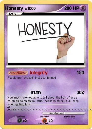 Pokemon Honesty
