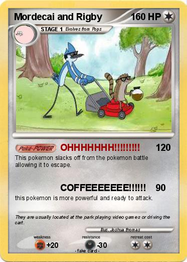 Pokemon Mordecai and Rigby