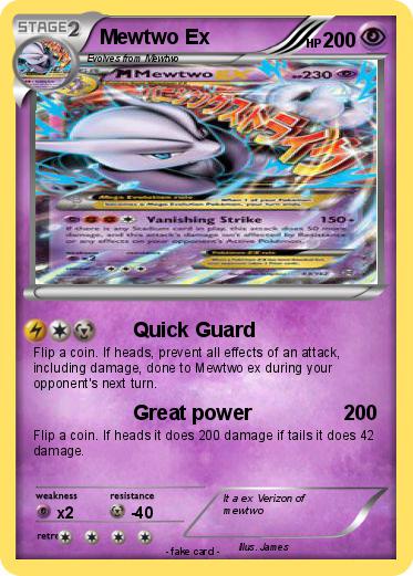 Pokemon Mewtwo Ex