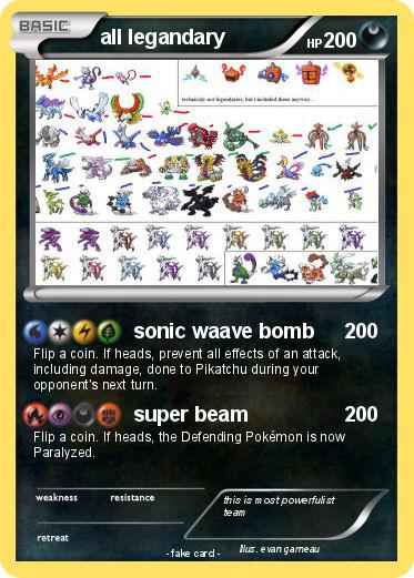 Pokemon all legandary